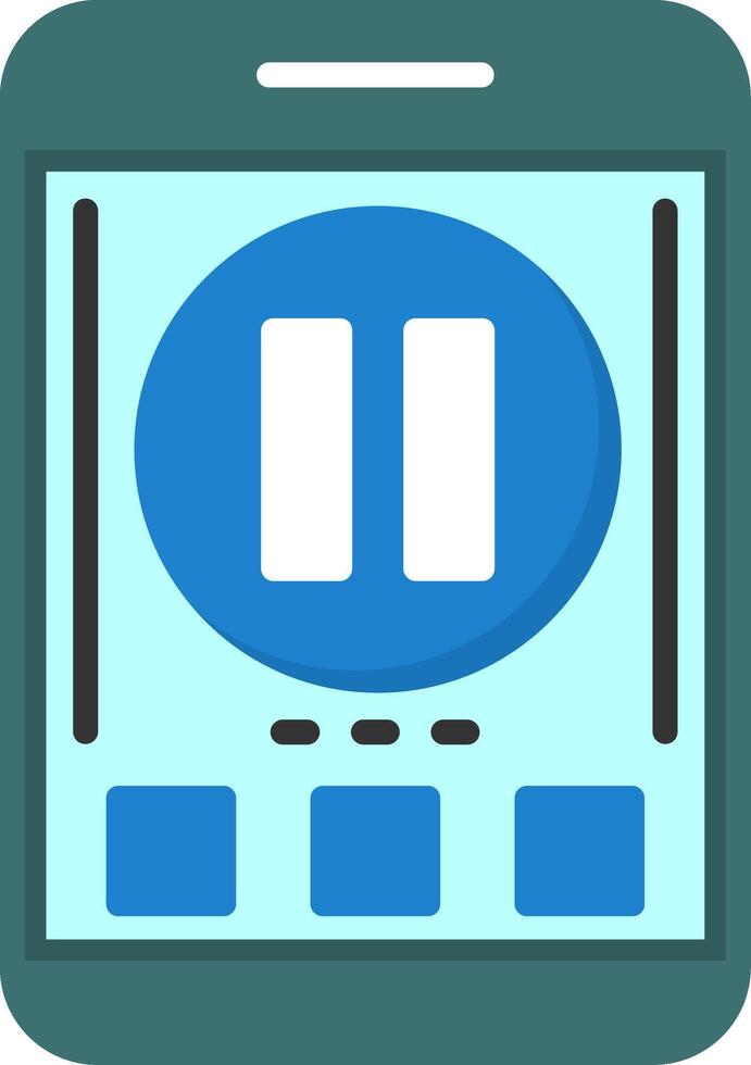 Pause Icon Design Symbol vector