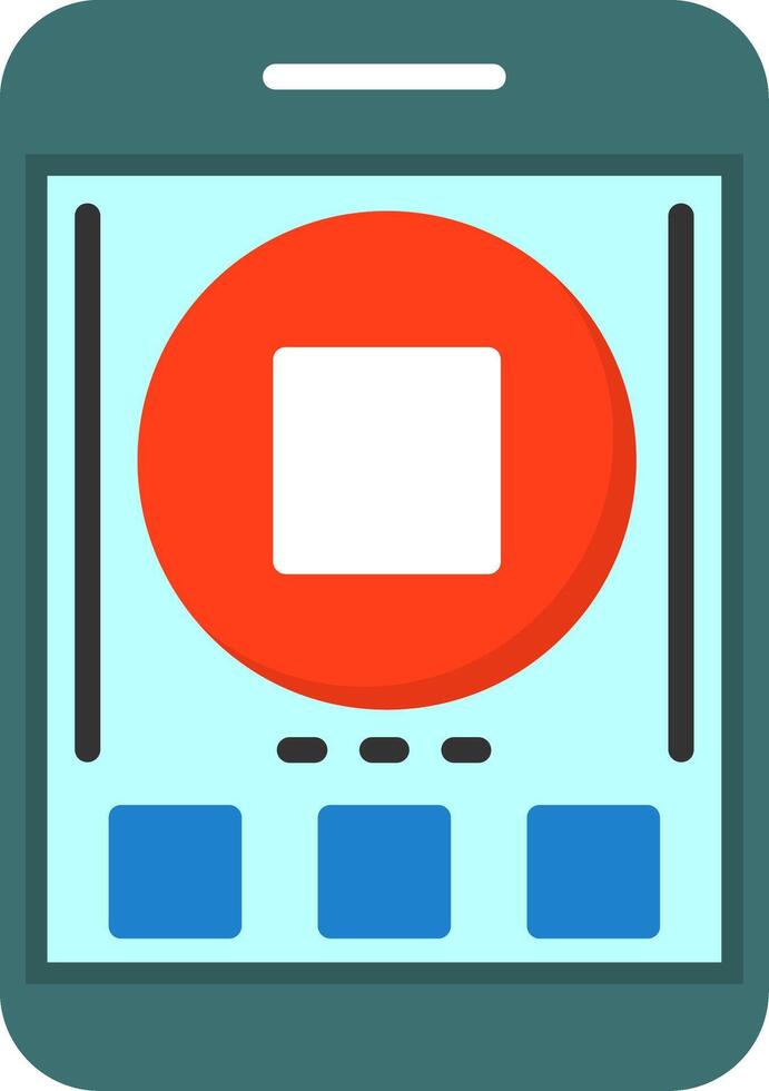 Stop Icon Design Symbol vector