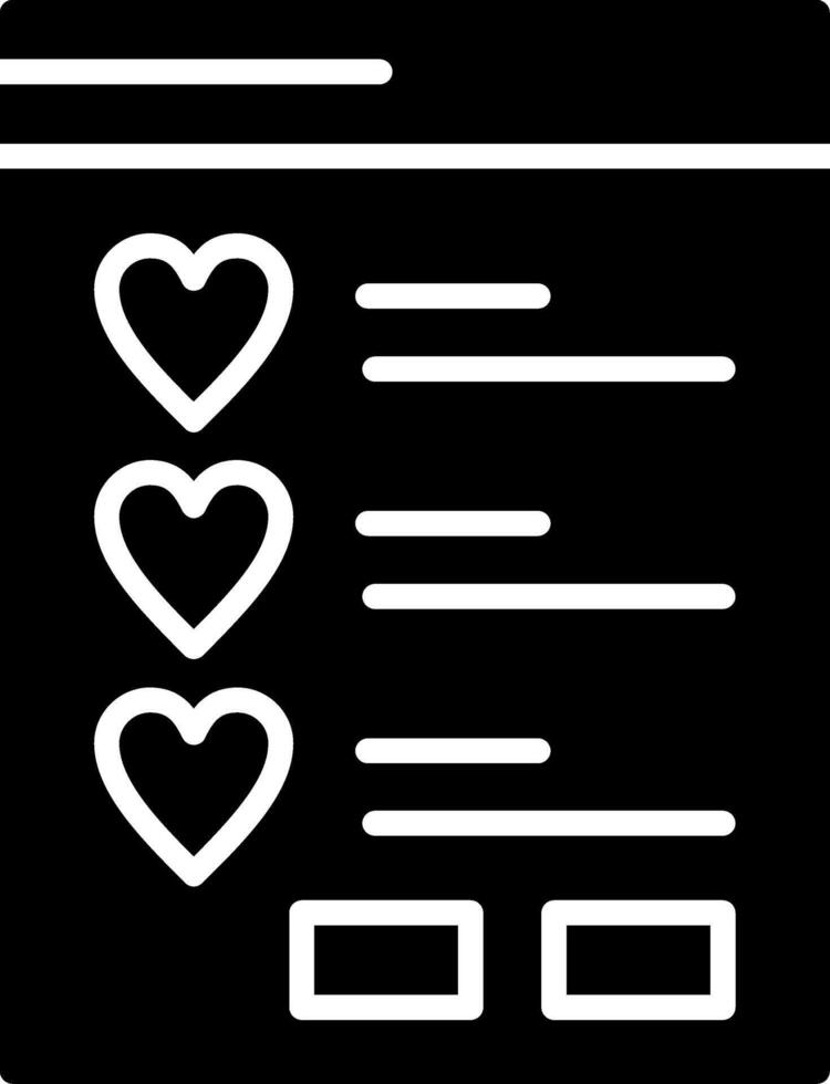 Wishlist Icon Design vector