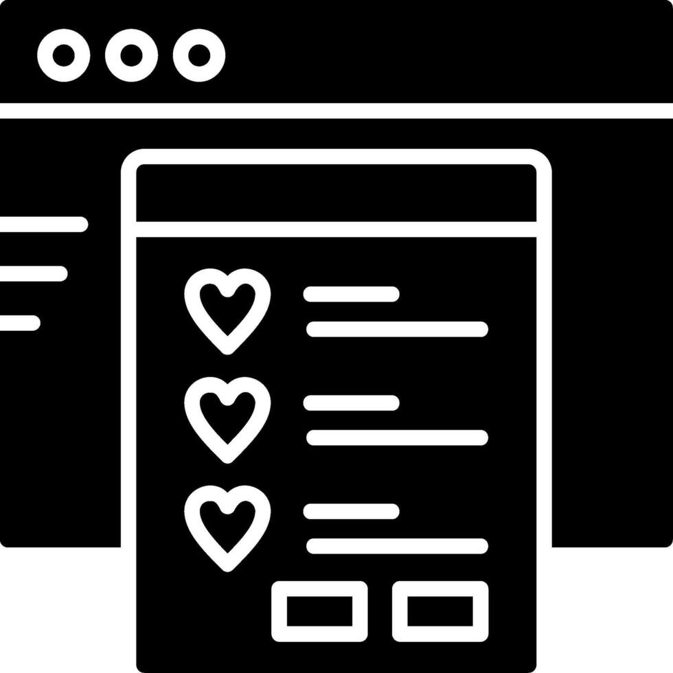 Wishlist Icon Design vector