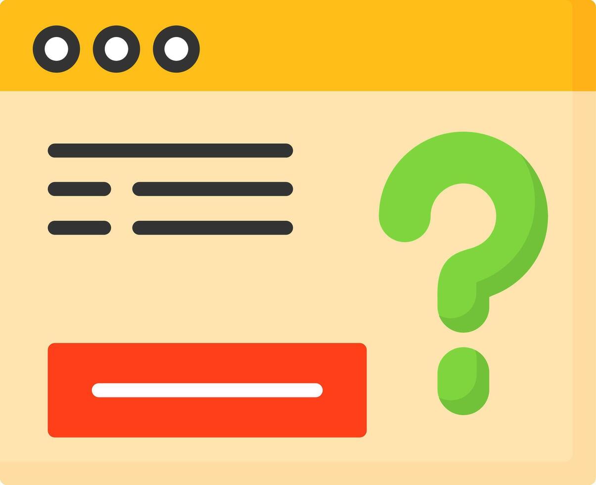 FAQ Icon Design vector