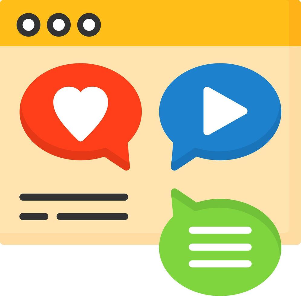 Social Media Integration Icon Design vector