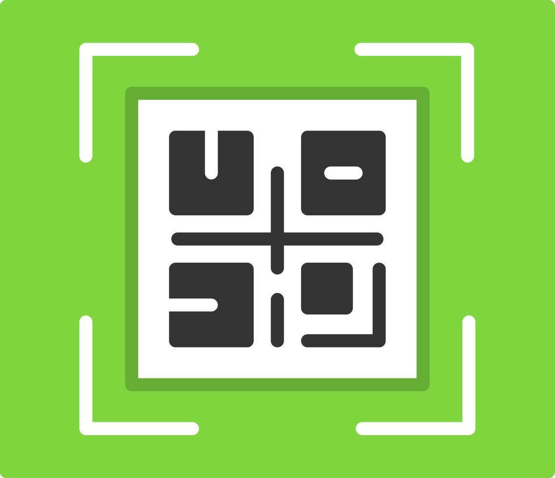 QR Code Icon Design vector