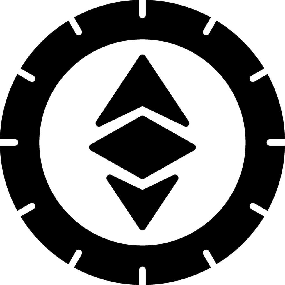 Ethereum Icon Design Symbol vector