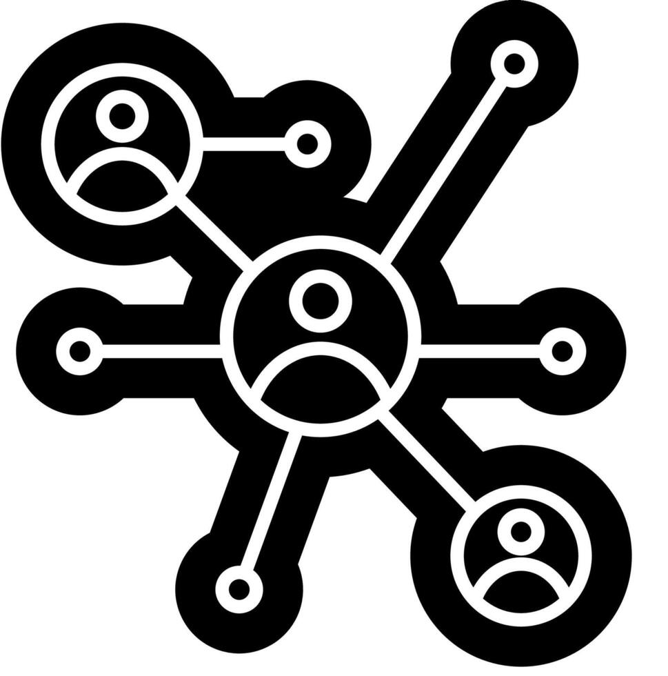 Bussines Networking icon online community vector