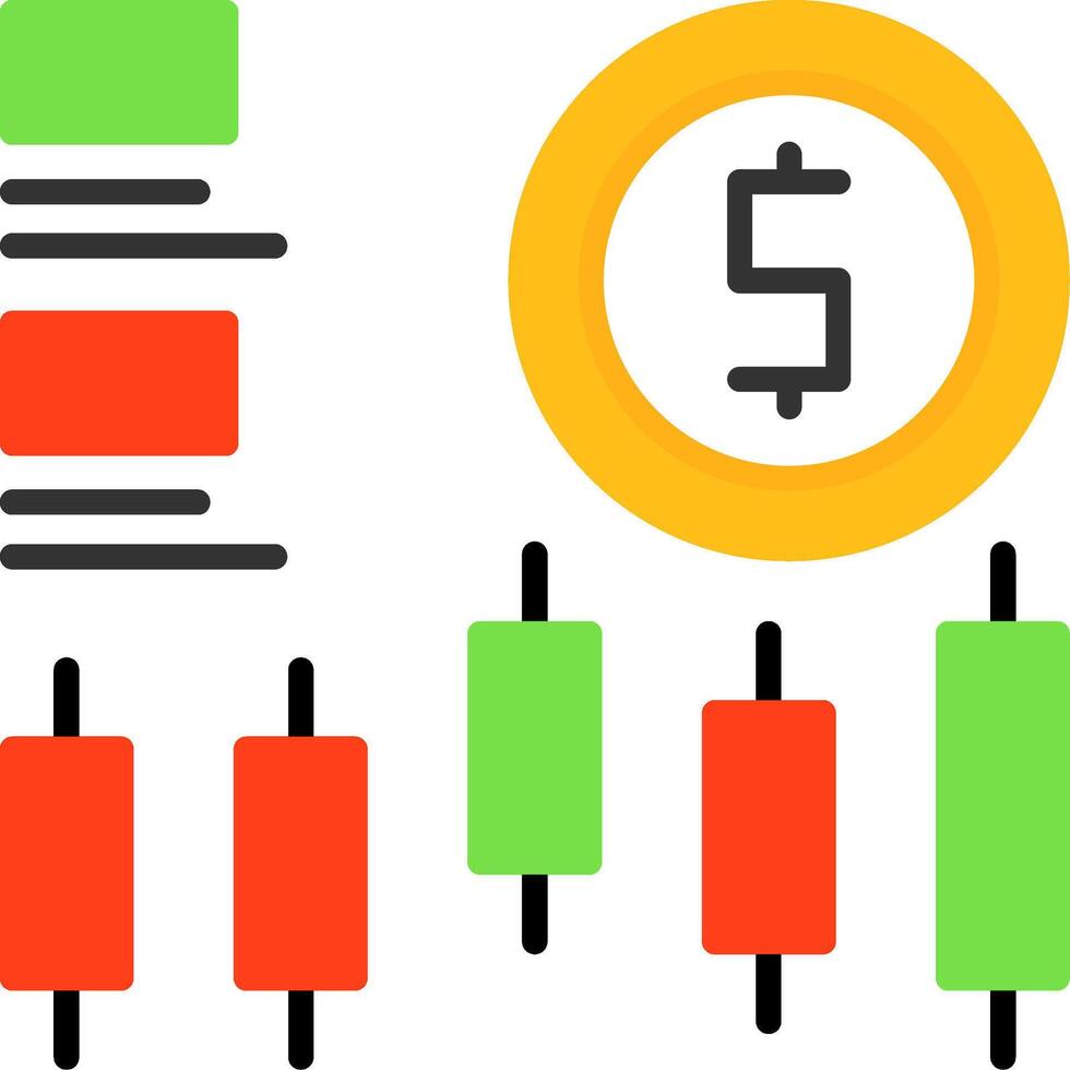 Stock market Icon Design Symbol vector