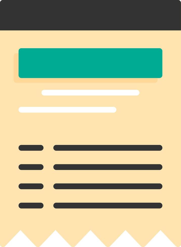 Receipt Icon Design Symbol vector