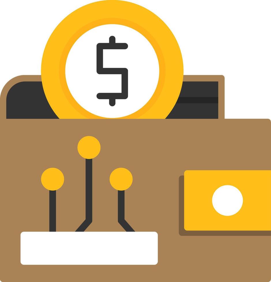 Digital wallet Icon Design Symbol vector