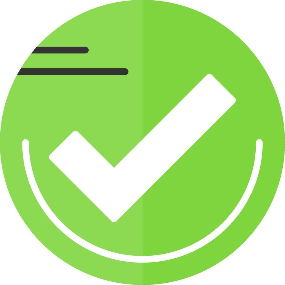 Checkmark circle Icon Design vector