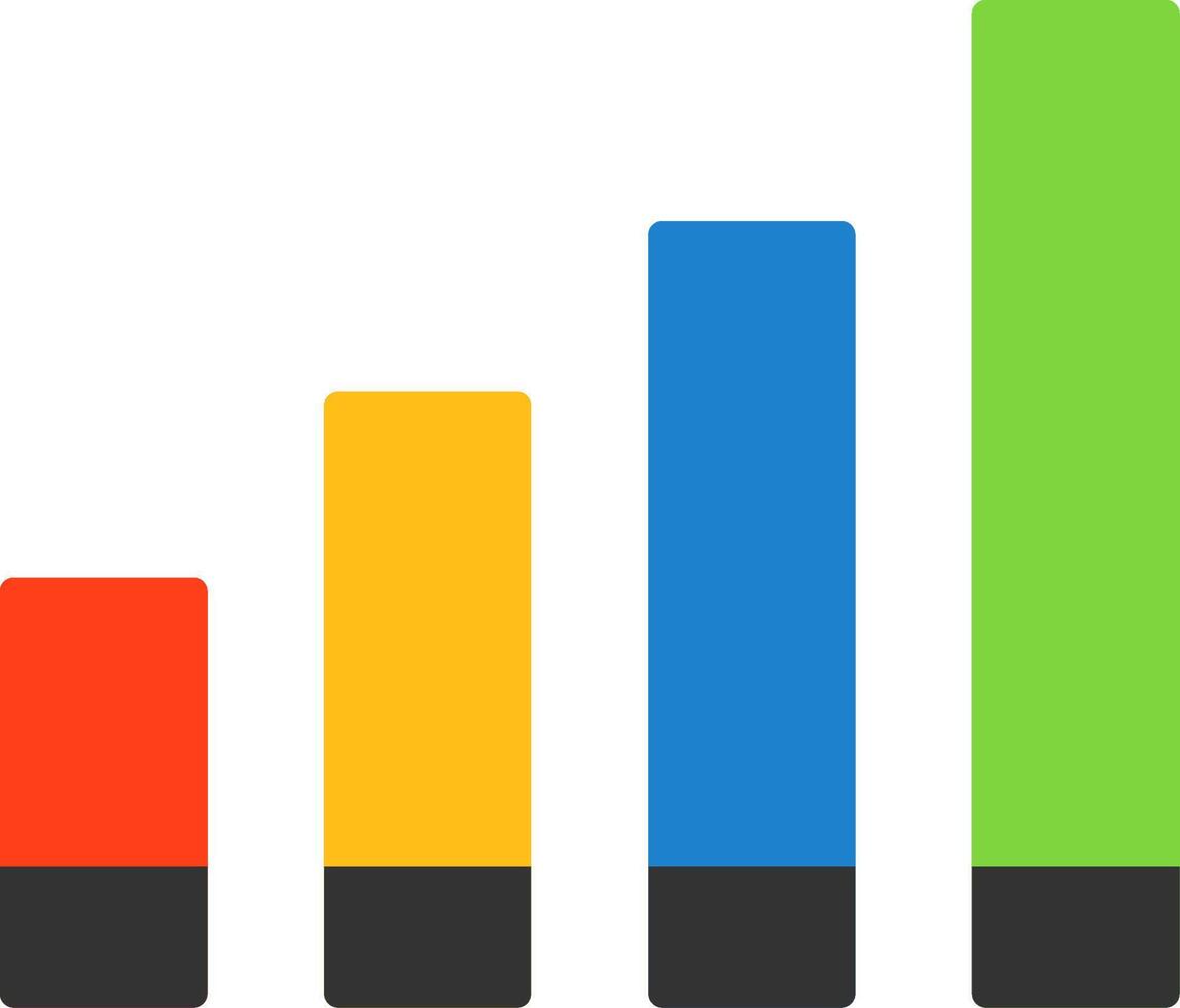 Signal strength Icon Design vector
