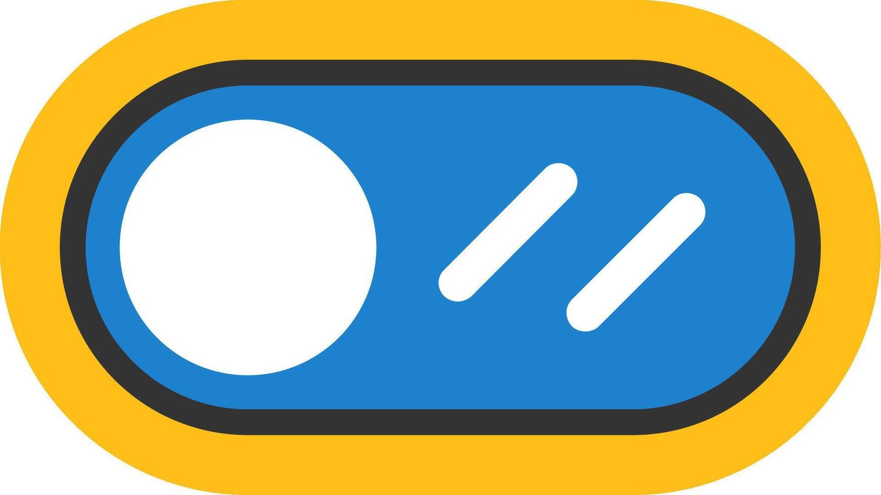 Toggle Button Icon Design vector