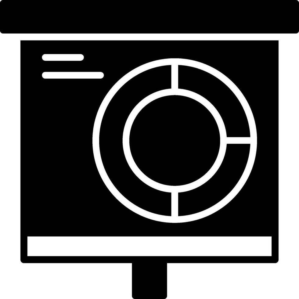 Donut Chart Icon Design Symbol vector
