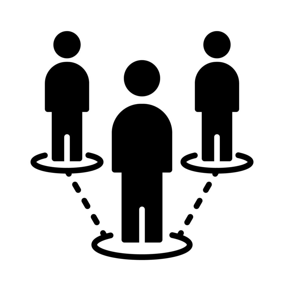 Bussines Networking icon online community vector