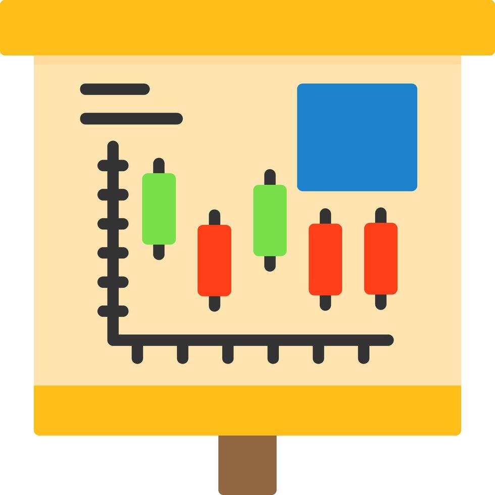 Candlestick Chart Icon Design Symbol vector