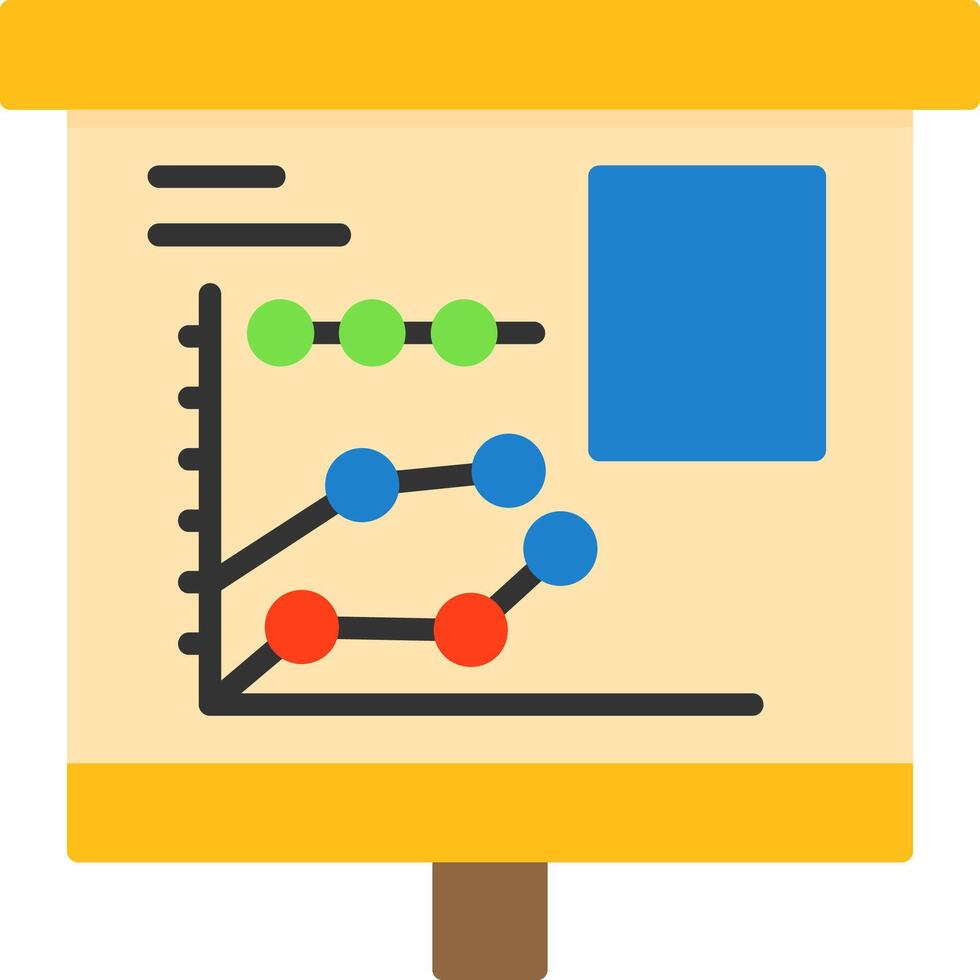 Multiple Trend Chart Icon Design Symbol vector