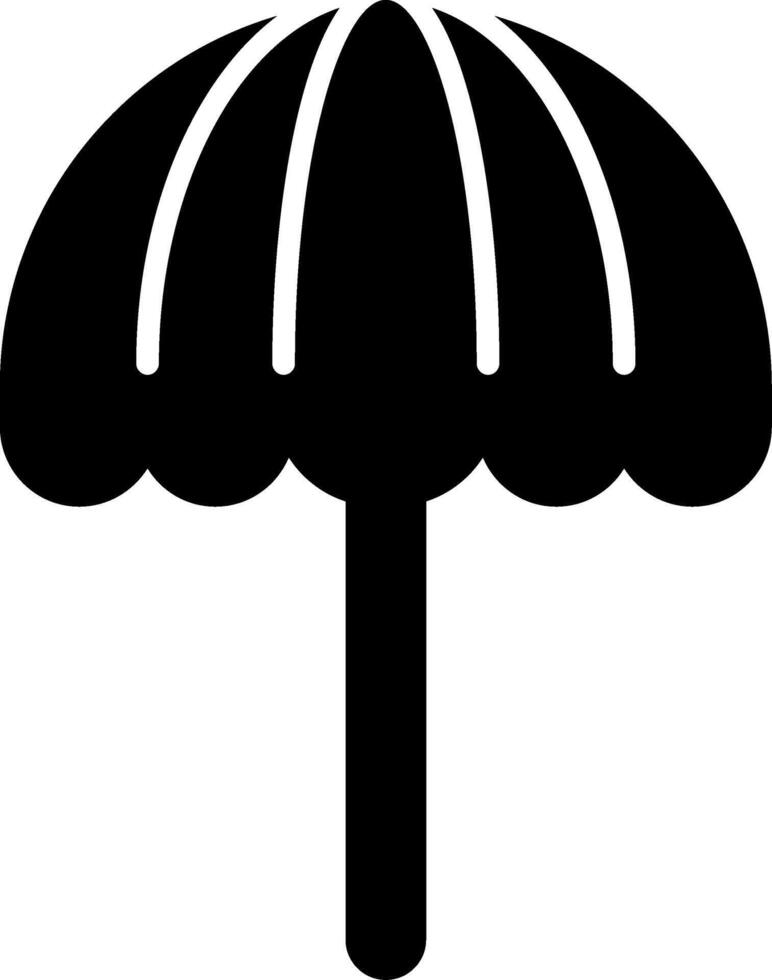 Beach umbrella Icon Design Symbol vector