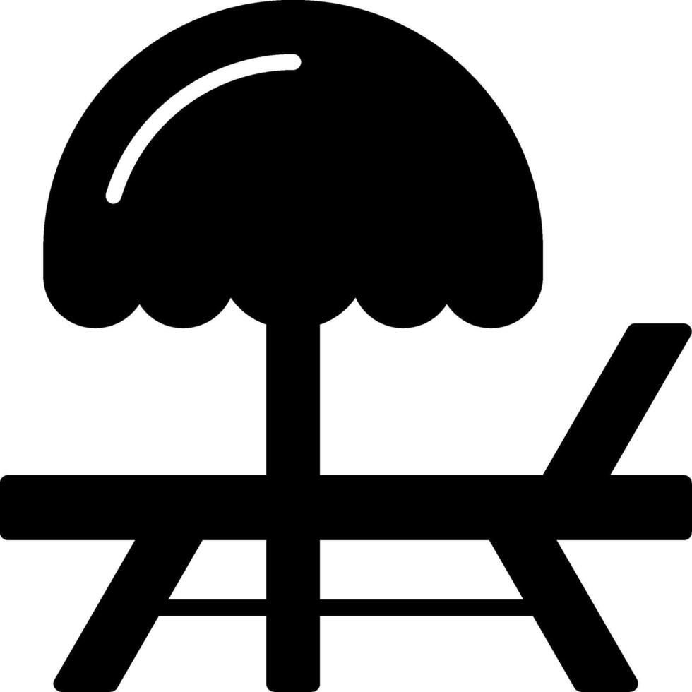 Beach chair Icon Design Symbol vector