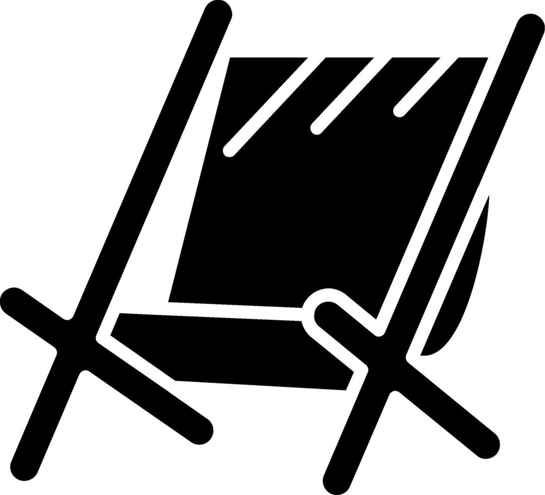 Beach chair Icon Design Symbol vector