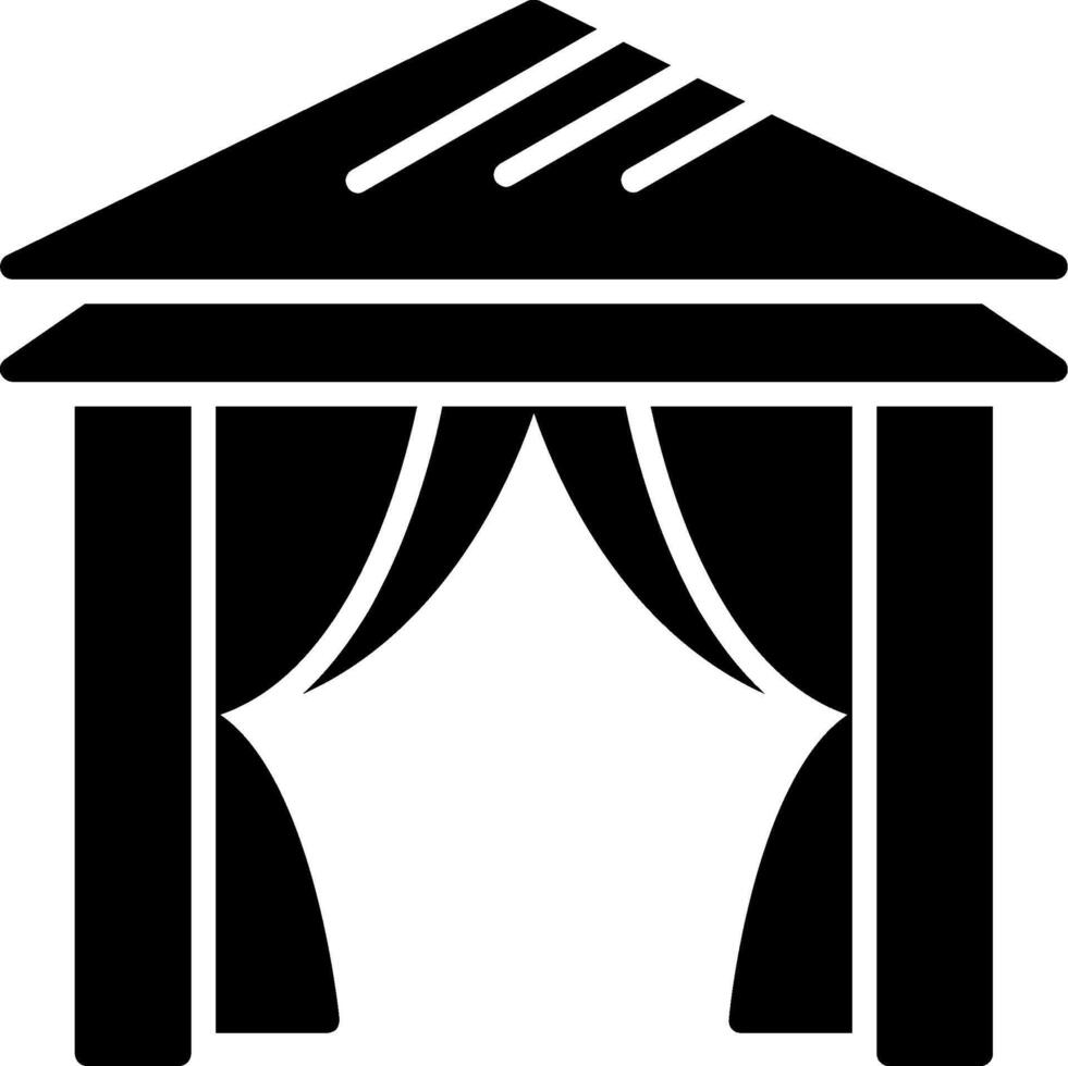 Beach tent Icon Design Symbol vector