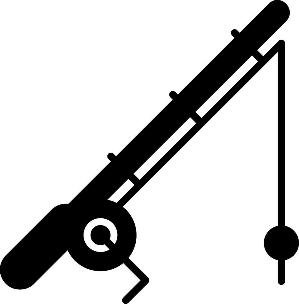 Fishing rod Icon Design Symbol vector