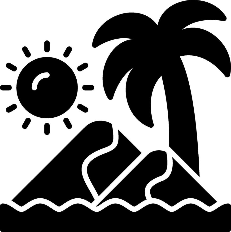 Sand dunes Icon Design Symbol vector