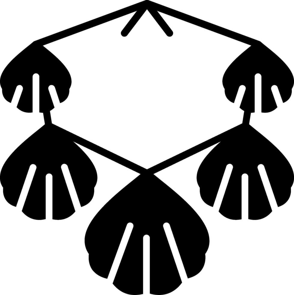Seashell necklace Icon Design Symbol vector