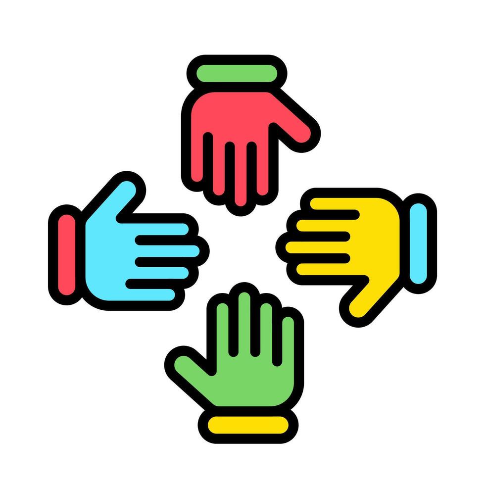 Team work for bussines icon vector