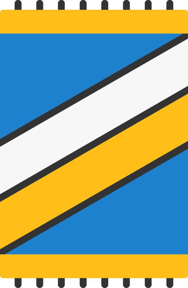 Beach towel Icon Design Symbol vector