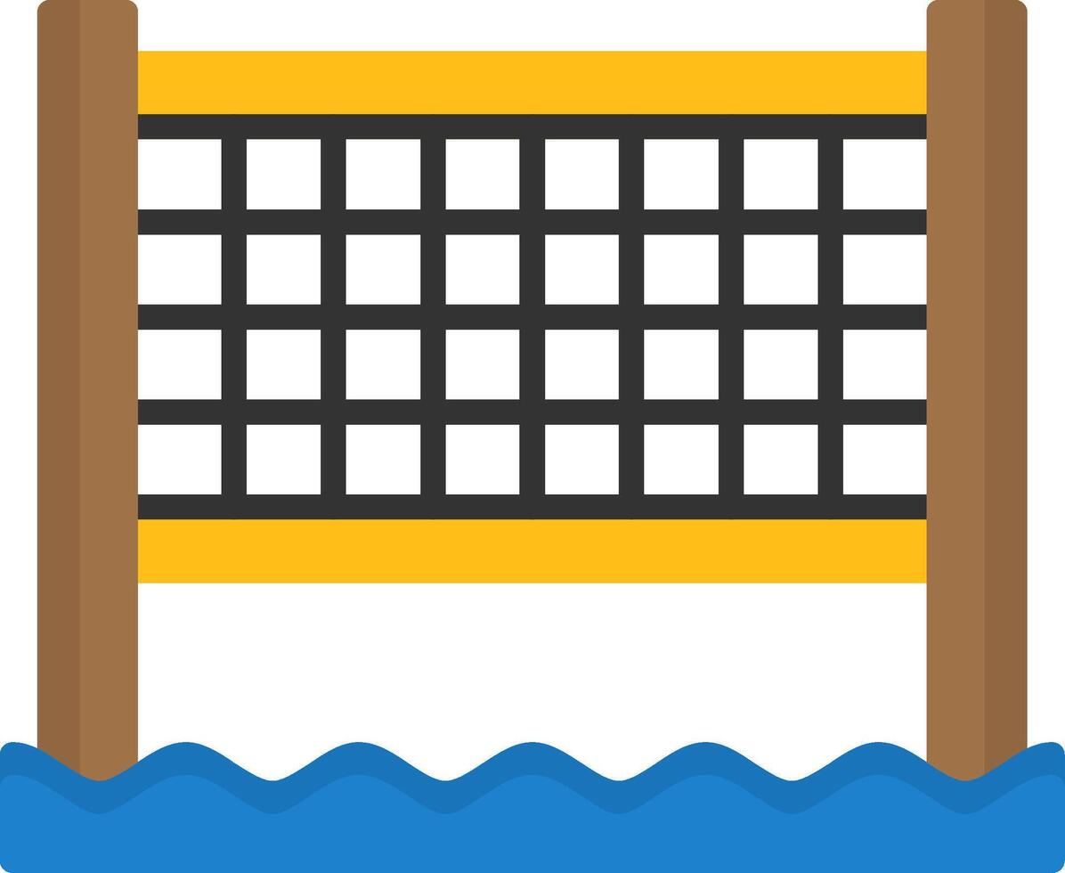 Beach volleyball net Icon Design Symbol vector