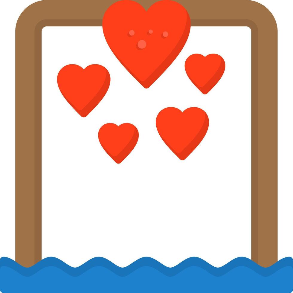 Beach wedding Icon Design Symbol vector