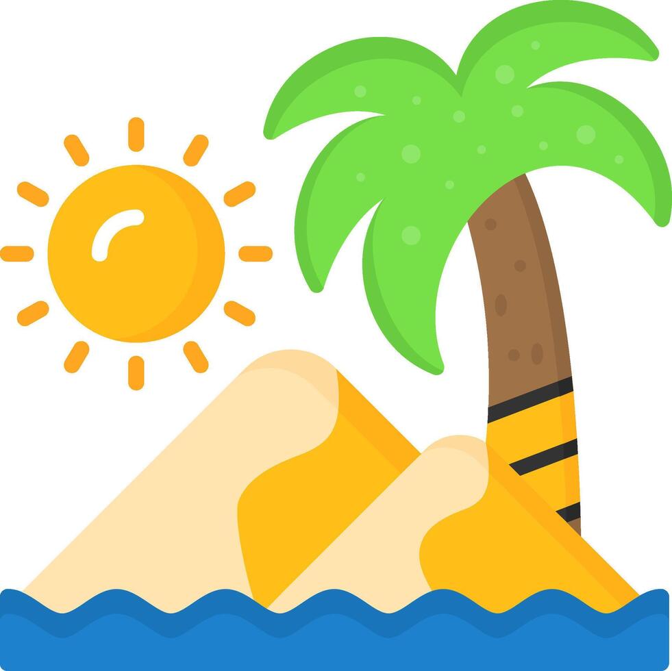 Sand dunes Icon Design Symbol vector