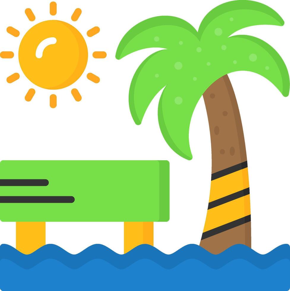 Beach concert Icon Design Symbol vector