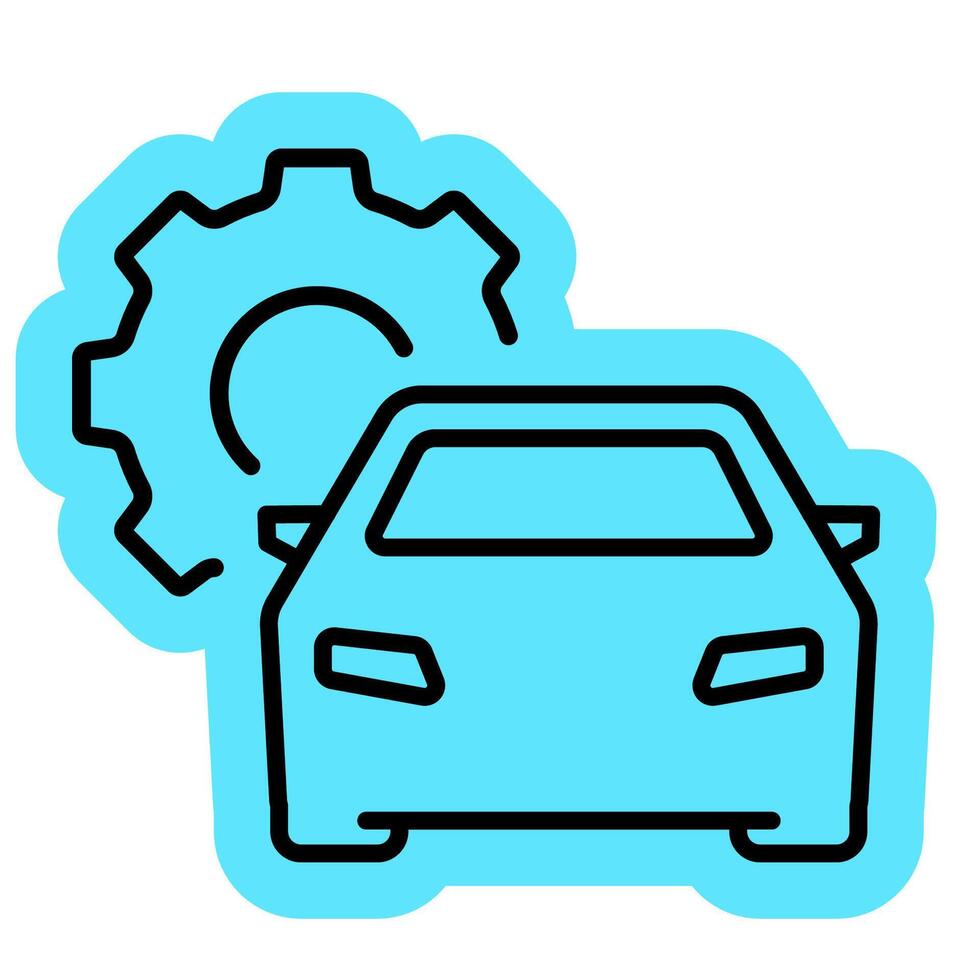 automotive of car service and maintance icon vector
