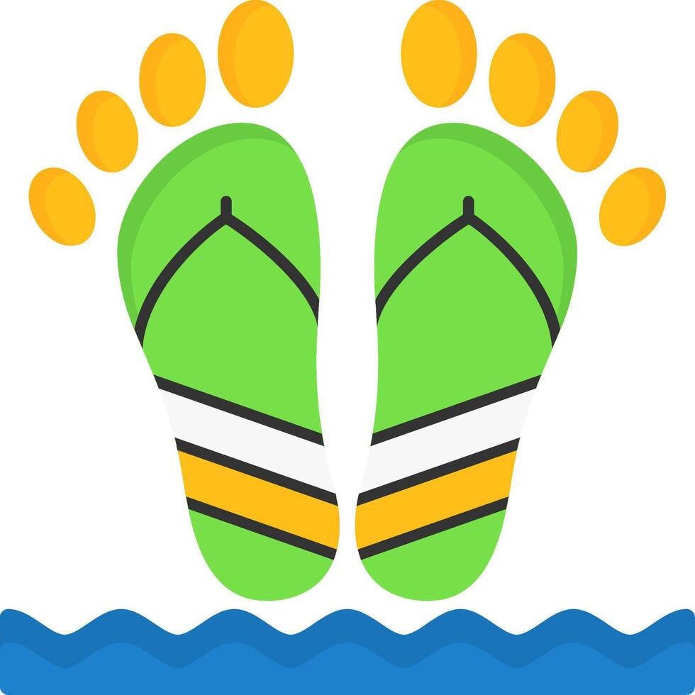 Beach walk Icon Design Symbol vector
