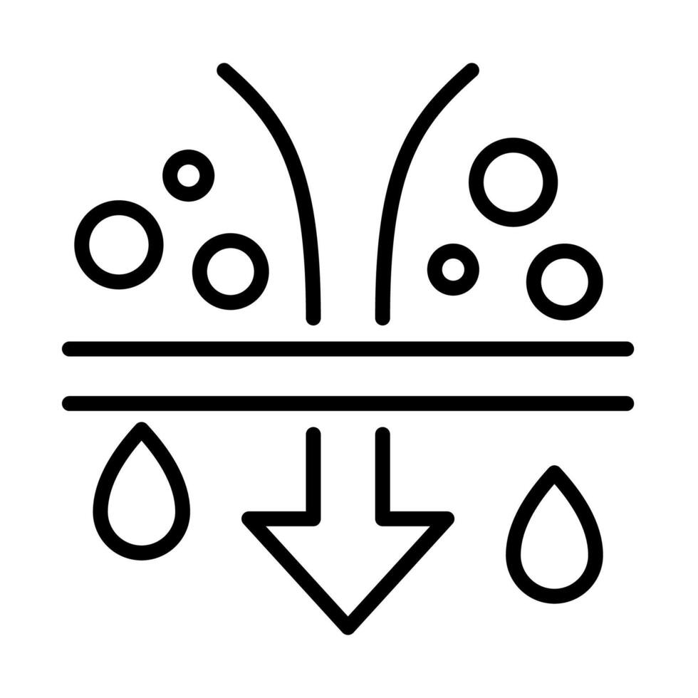 Desalination water icon vector