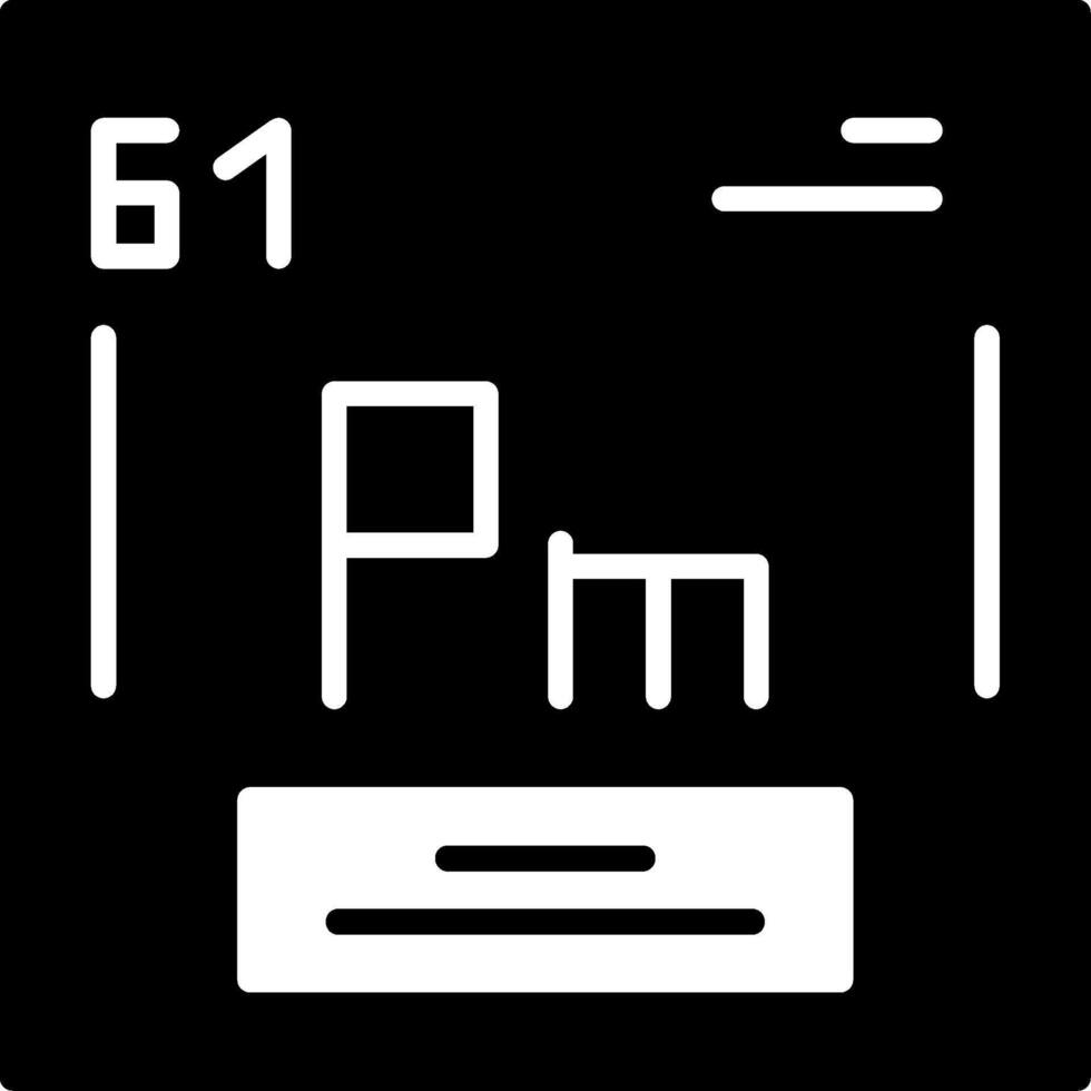 Promethium Icon Design vector