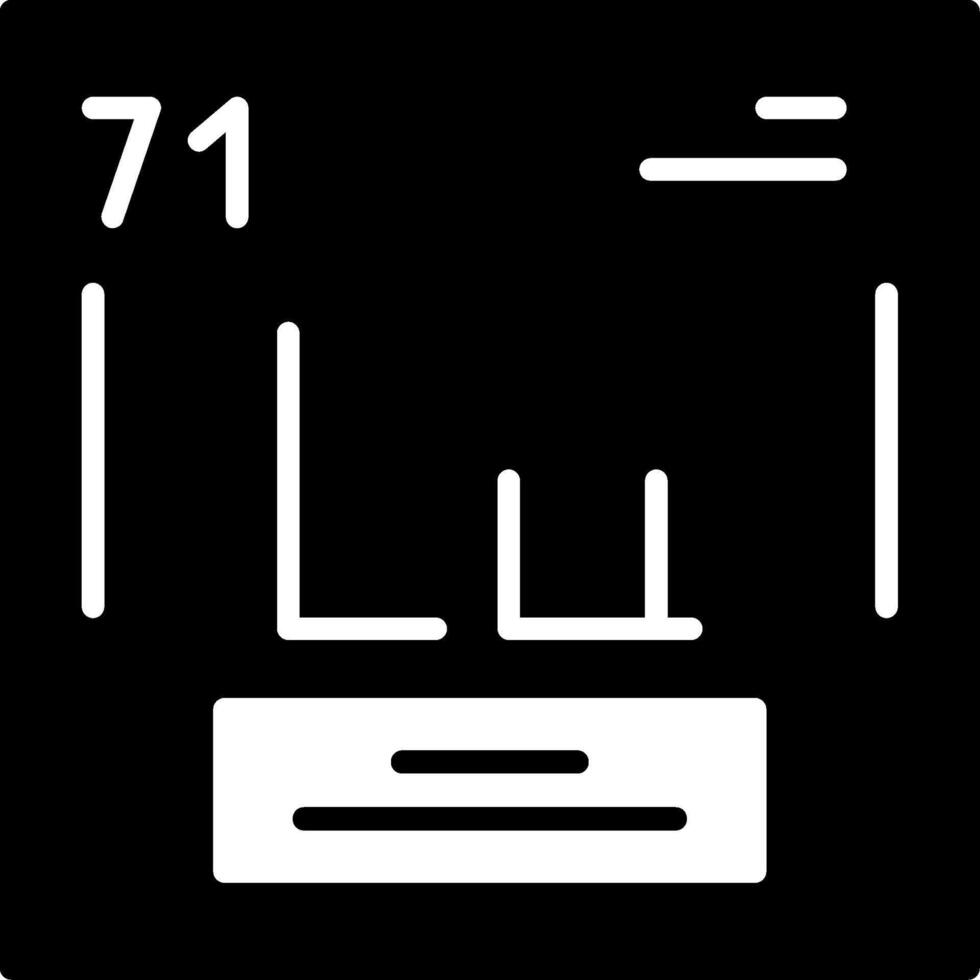 Lutetium Icon Design vector