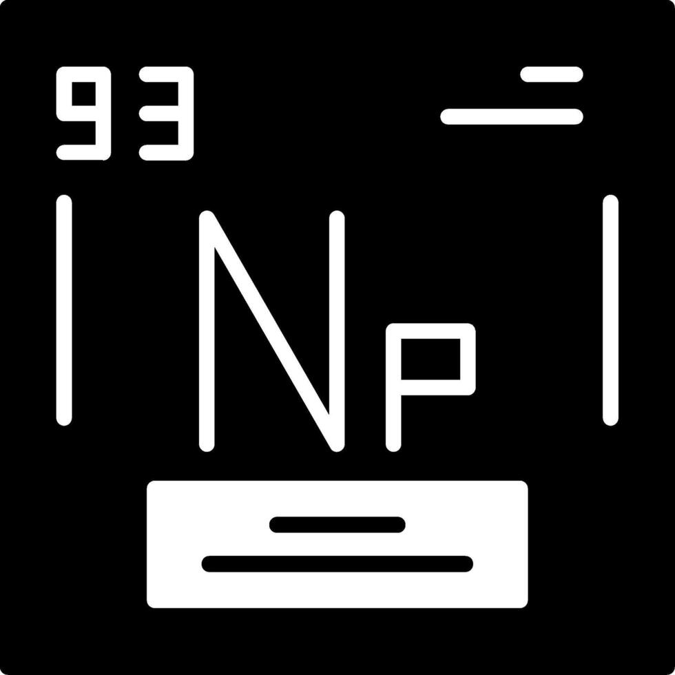 Neptunium Icon Design vector
