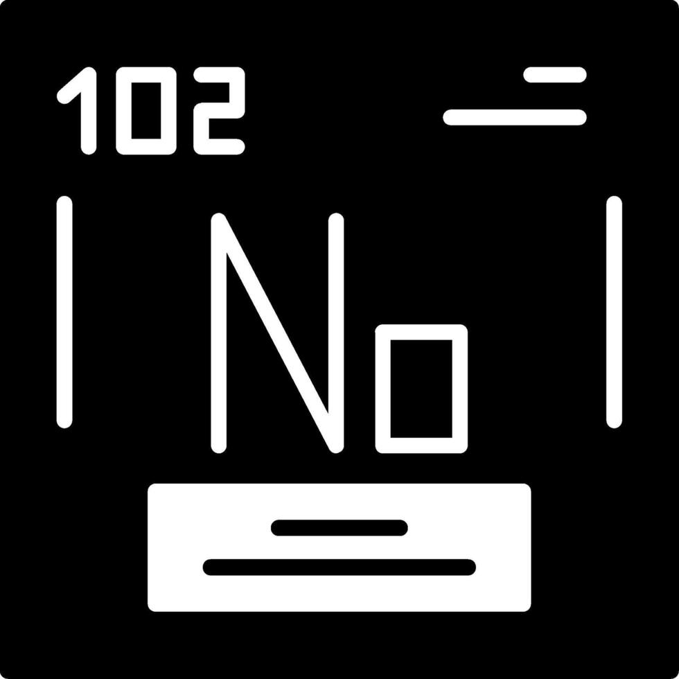 Nobelium Icon Design vector