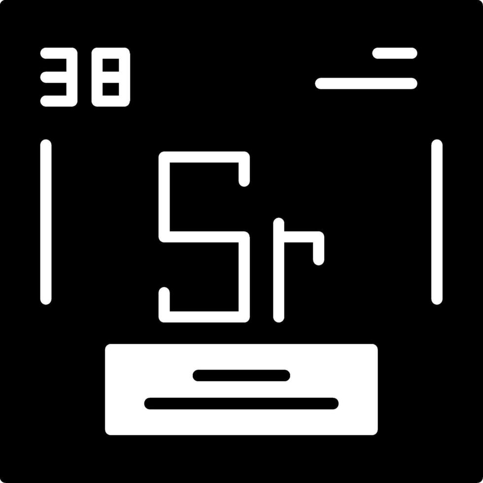 Strontium Icon Design vector