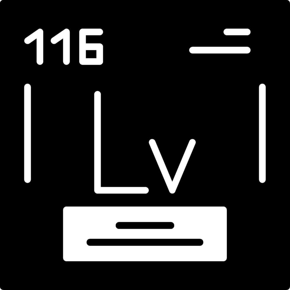 Livermorium Icon Design vector