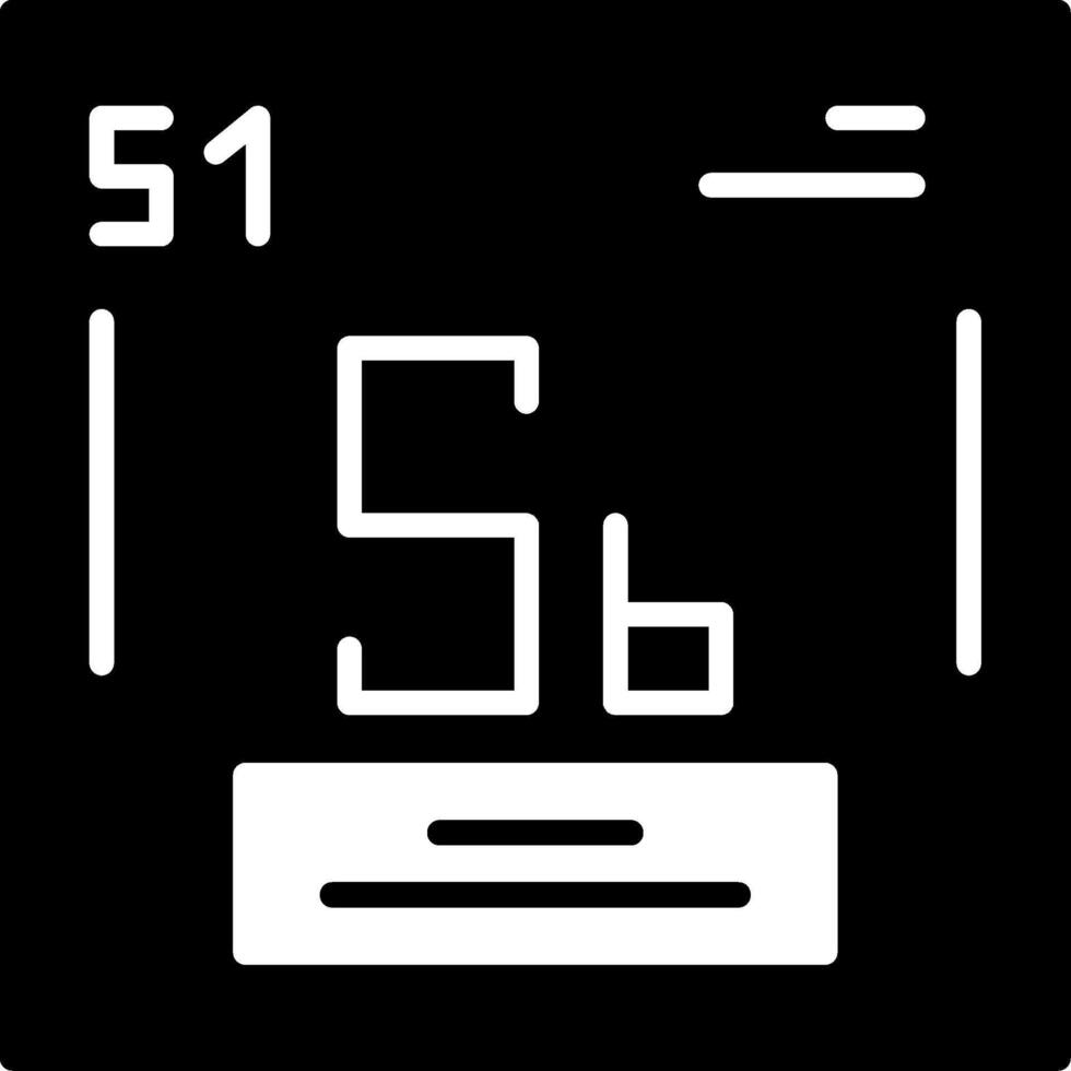 Antimony Icon Design vector