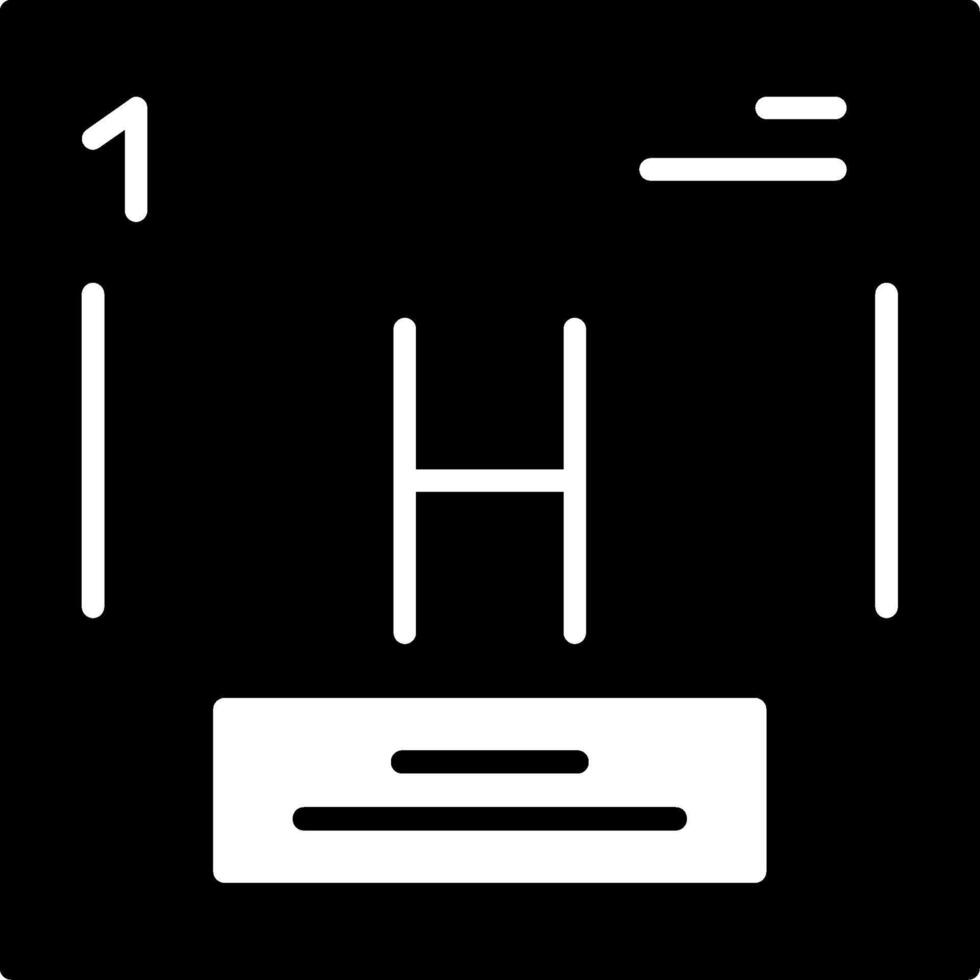 Hydrogen Icon Design vector