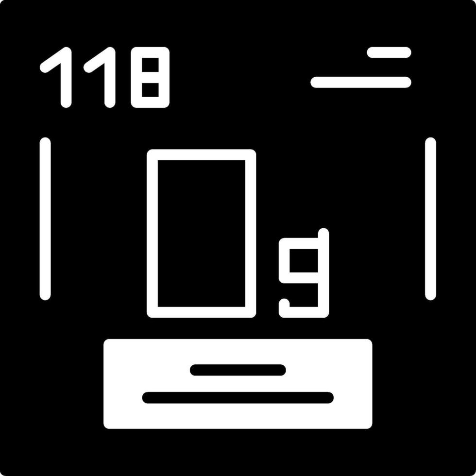 Oganesson Icon Design vector