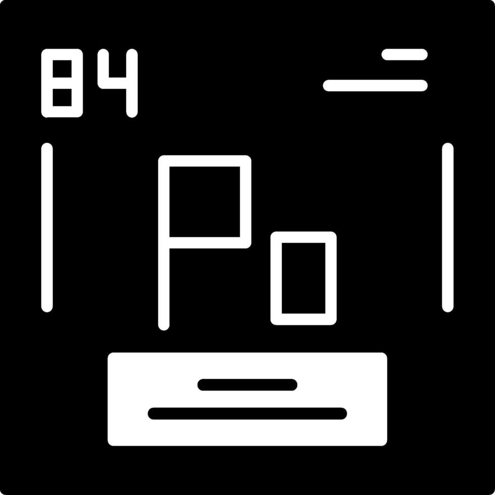 Polonium Icon Design vector
