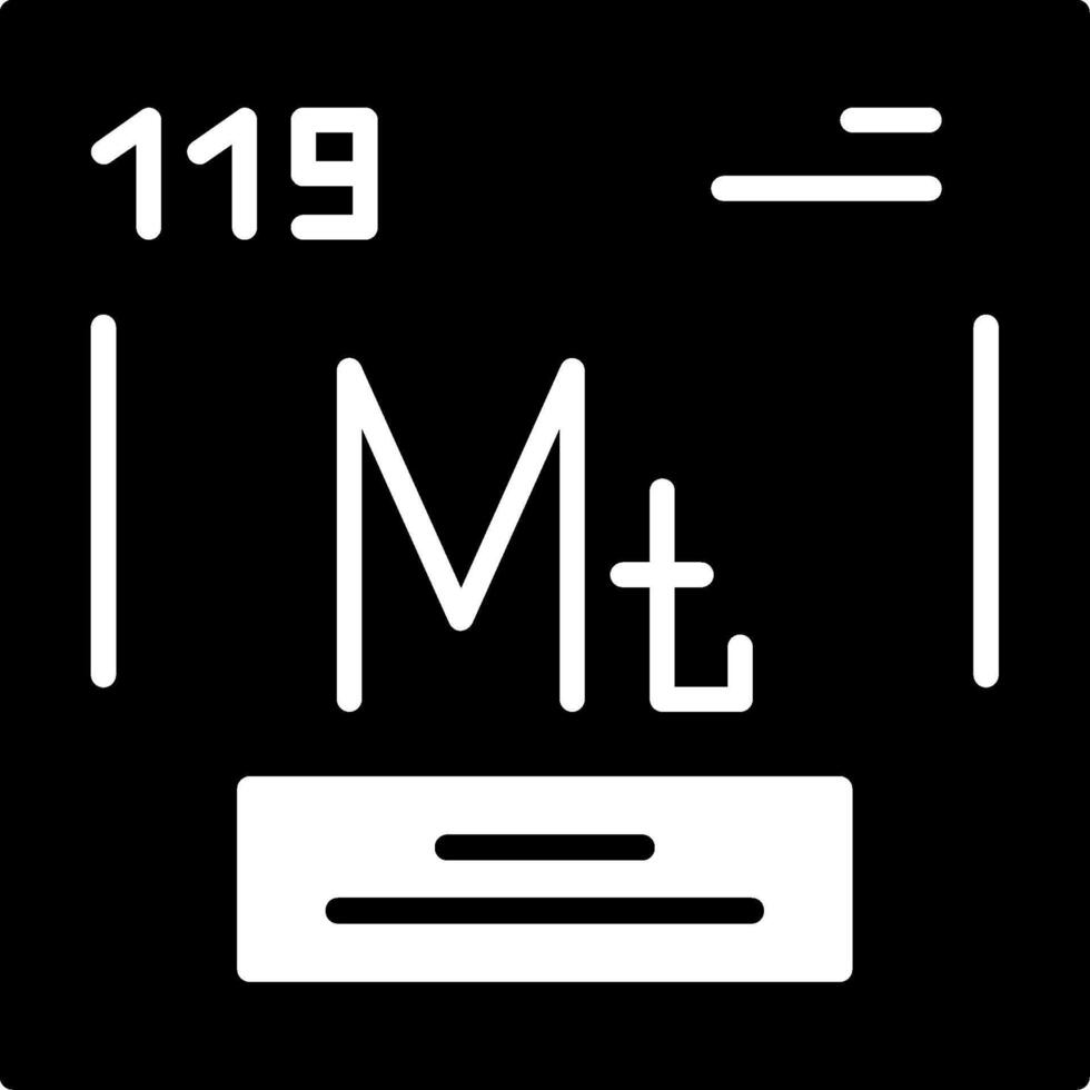 Meitnerium Icon Design vector
