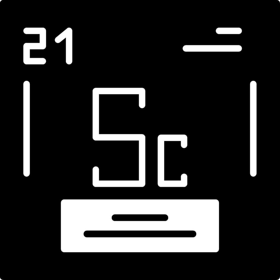 Scandium Icon Design vector