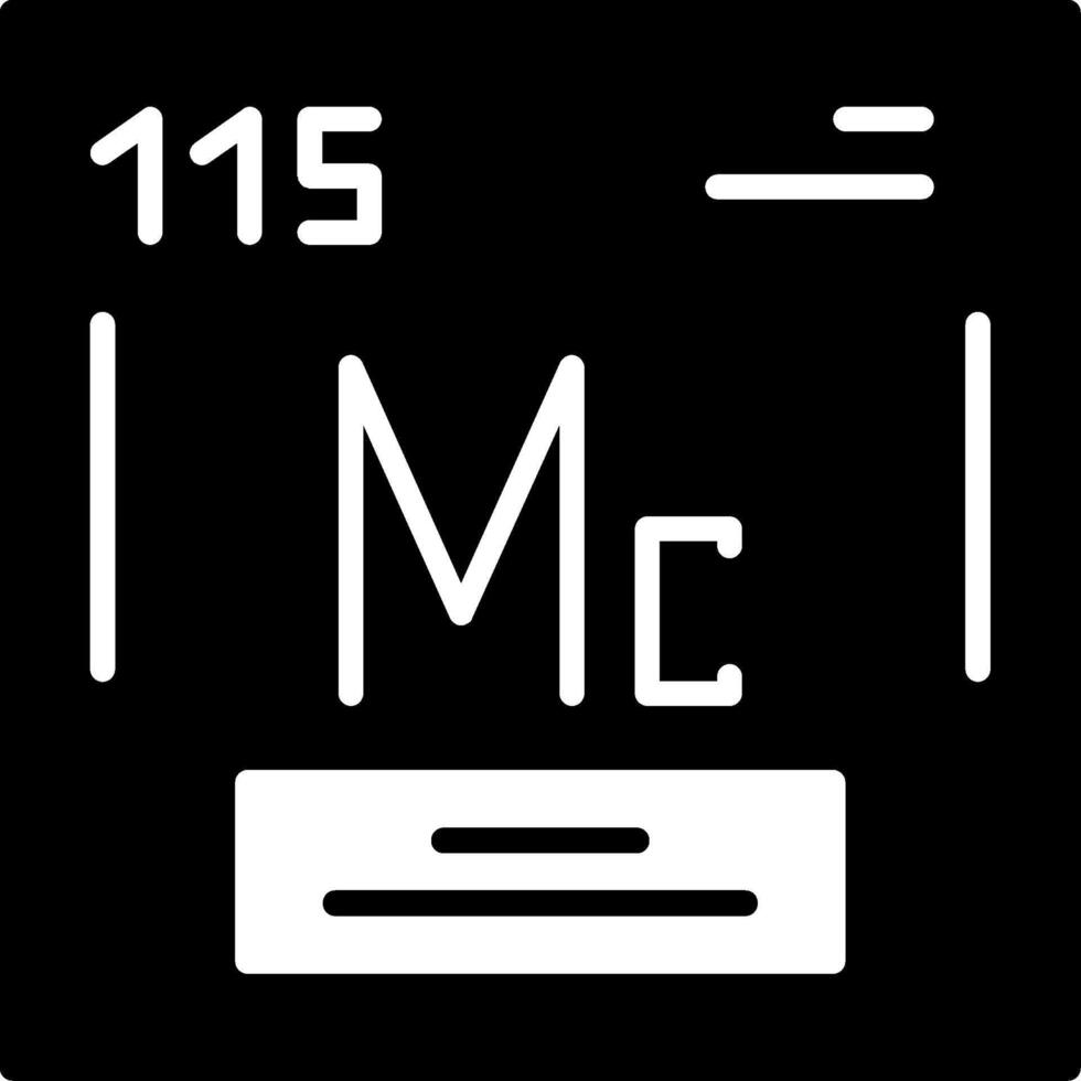 Moscovium Icon Design vector