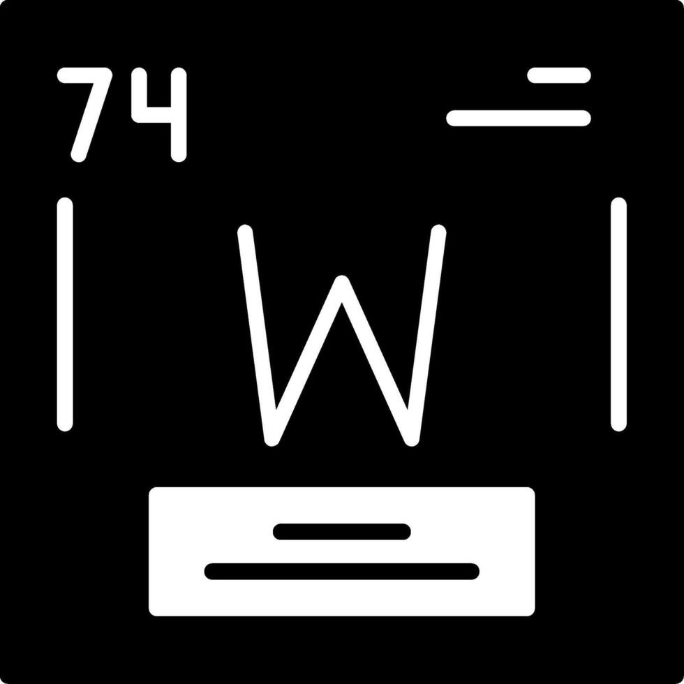 Tungsten Icon Design vector