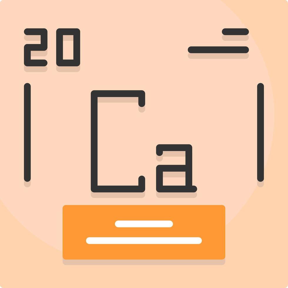 Calcium Icon Design vector